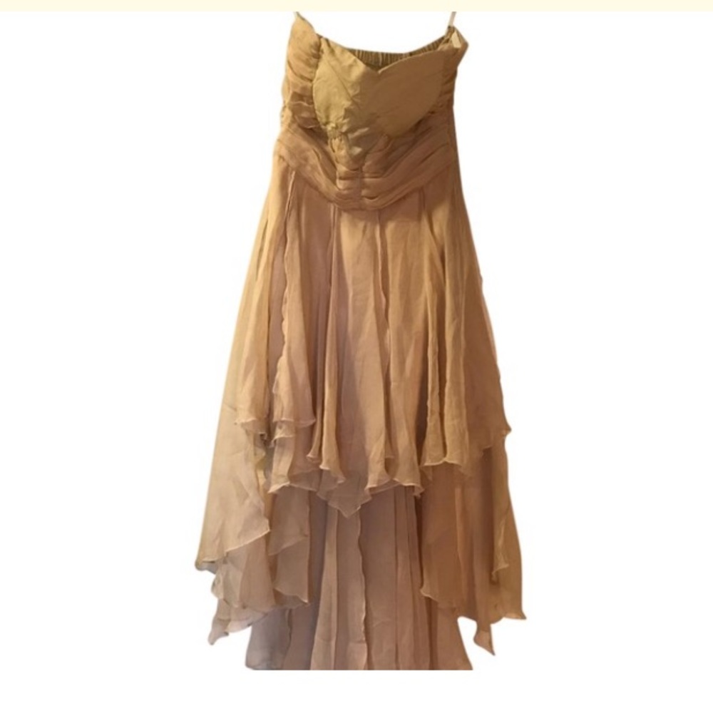 Bridesmaids strapless dress