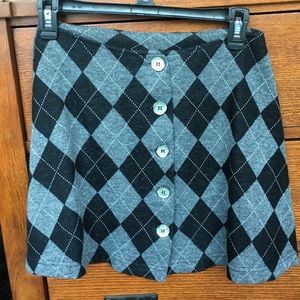 Adorable Argyle Patterned Button Up Mini 💋