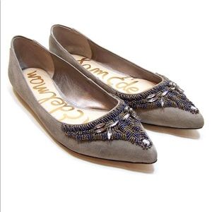 Sam Edelman Gray Suede CINDI Flat