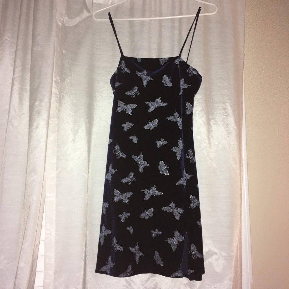 Small velvet butterfly dress