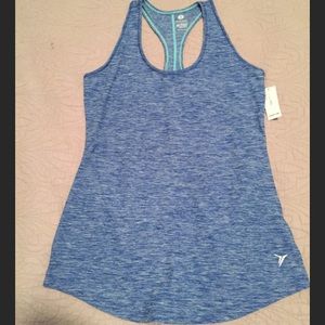 🌟NEW🌟 Fitted Go-Dry Workout Blue Tank