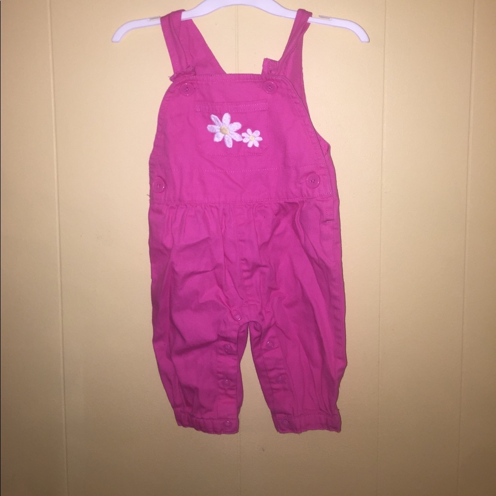 Pink long overalls