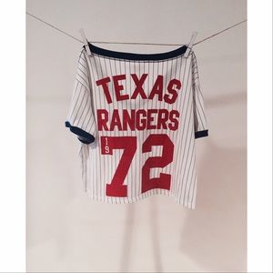 Texas Rangers Crop Top