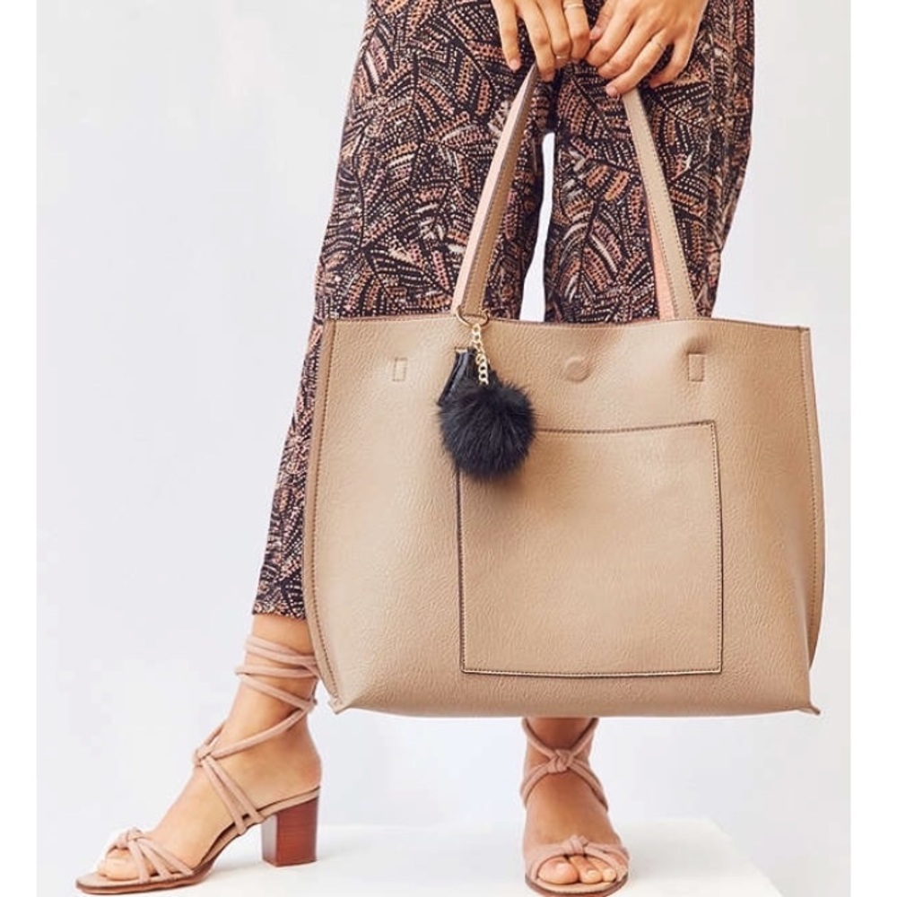 Urban Outfitters Reversible Tote Bag - Pink & Grey