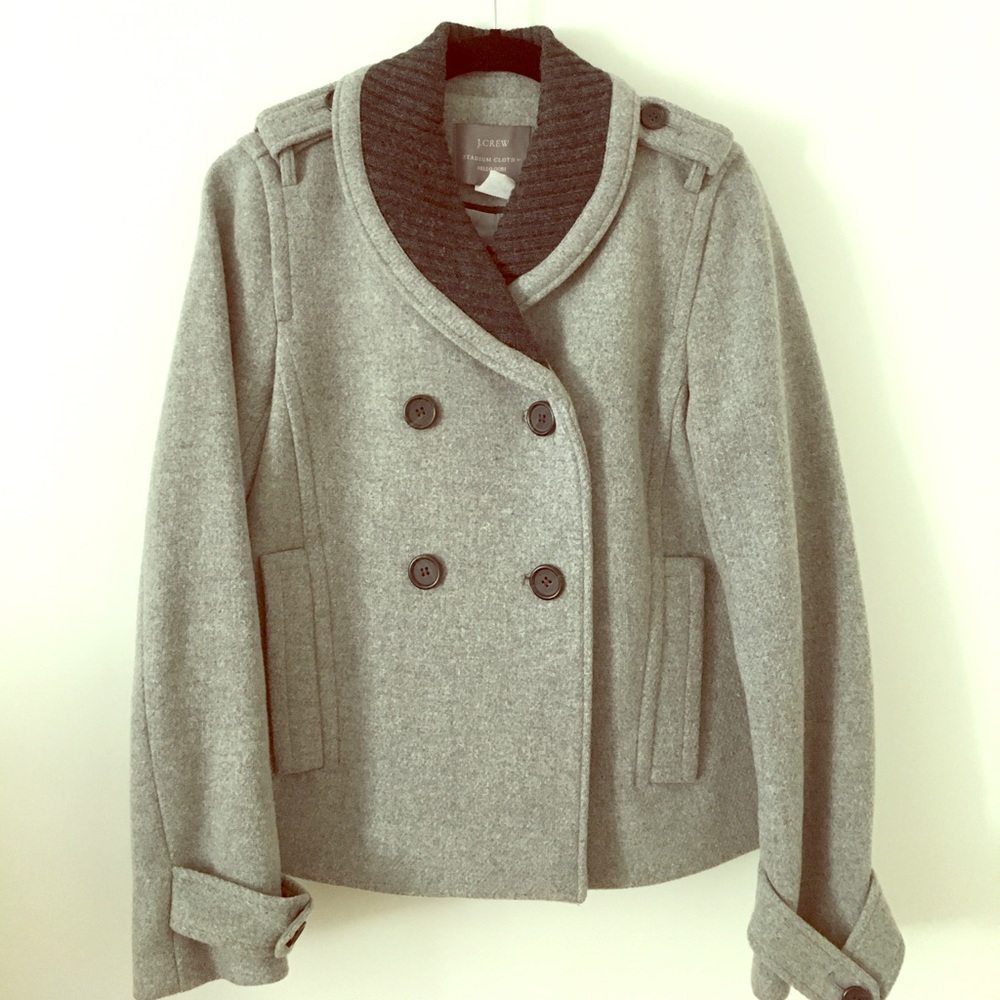 J.CREW peacoat with shawl collar