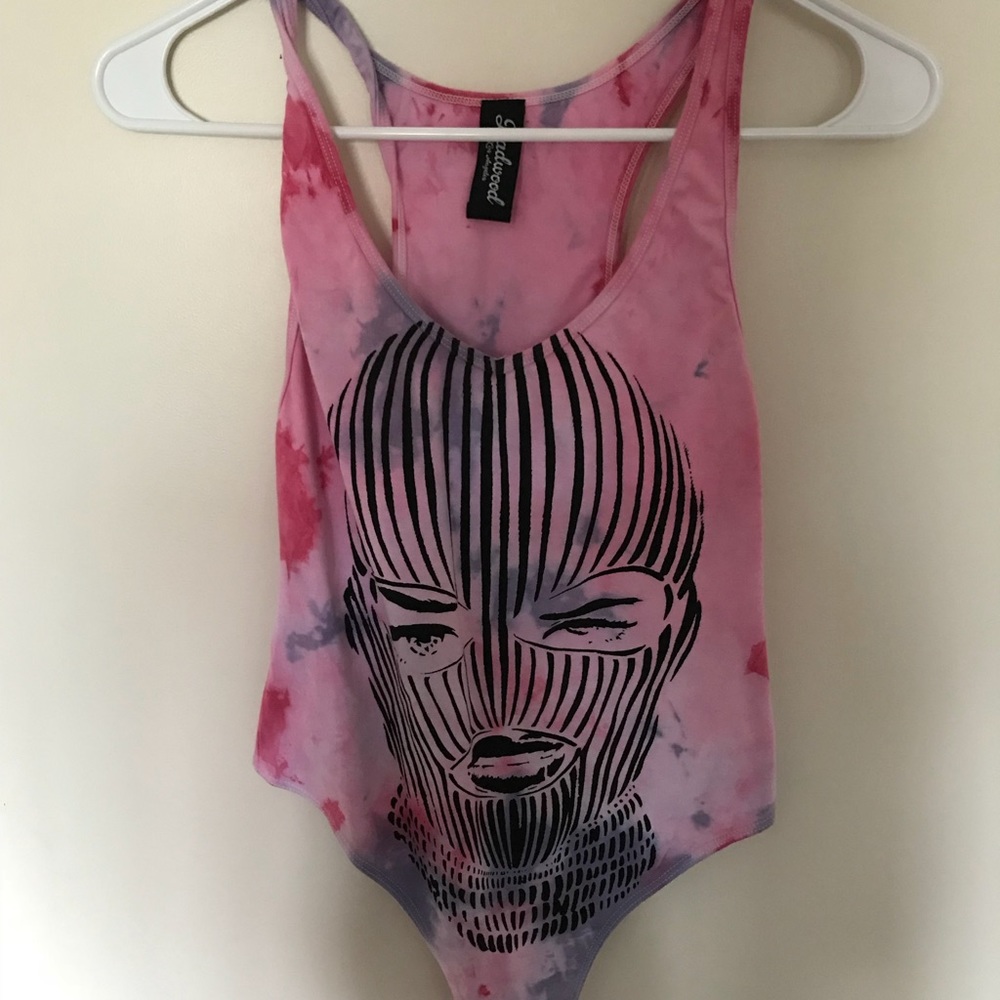 Badwood tie dye body suit