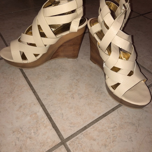 Beige Wedges - Picture 2 of 2