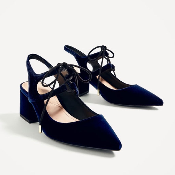 velvet slingback shoes