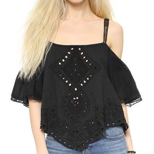 Free People Cold Shoulder ‘Toosaloosa Dahlia’ top Free People Cold Shoulder ‘Toosaloosa Dahlia’ top