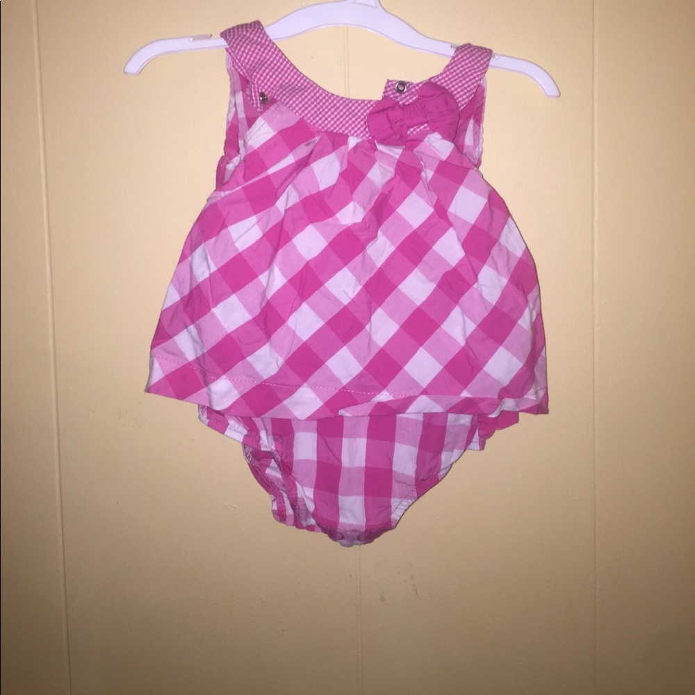 Checkered dressy romper