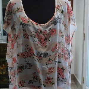 Torrid sheer Hi-Lo top