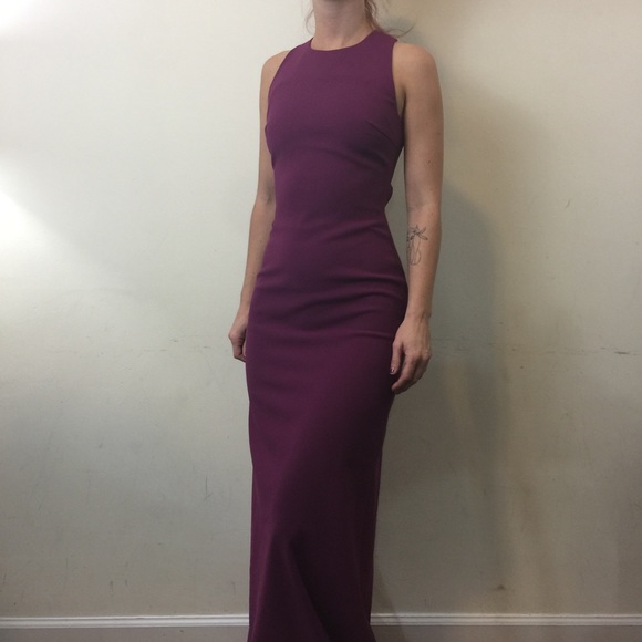 Elizabeth and James Dresses & Skirts - Elizabeth and James Freya Plum Maxi Cut Out Dress