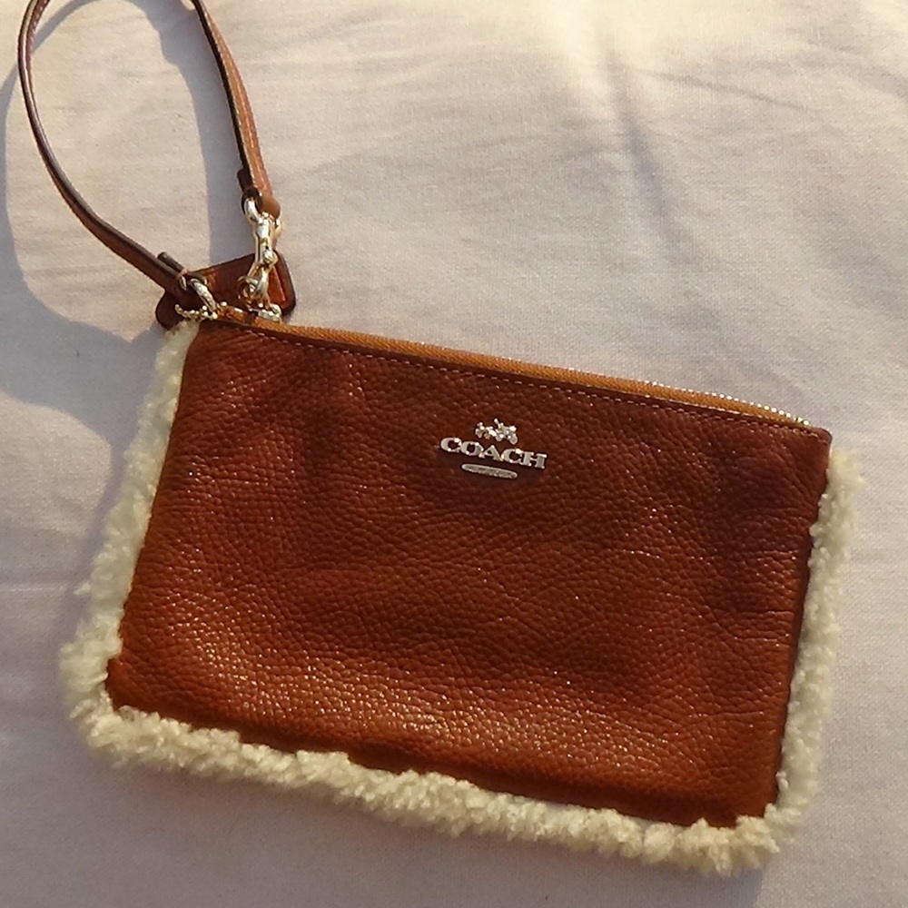 Coach fur trimmed wrislet