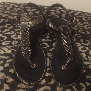 ALDO Black and Gold sandal