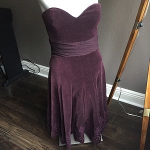 TIBI Dress Sz 6 purple eggplant silk cotton EUC TIBI Dress Sz 6 purple eggplant silk cotton EUC