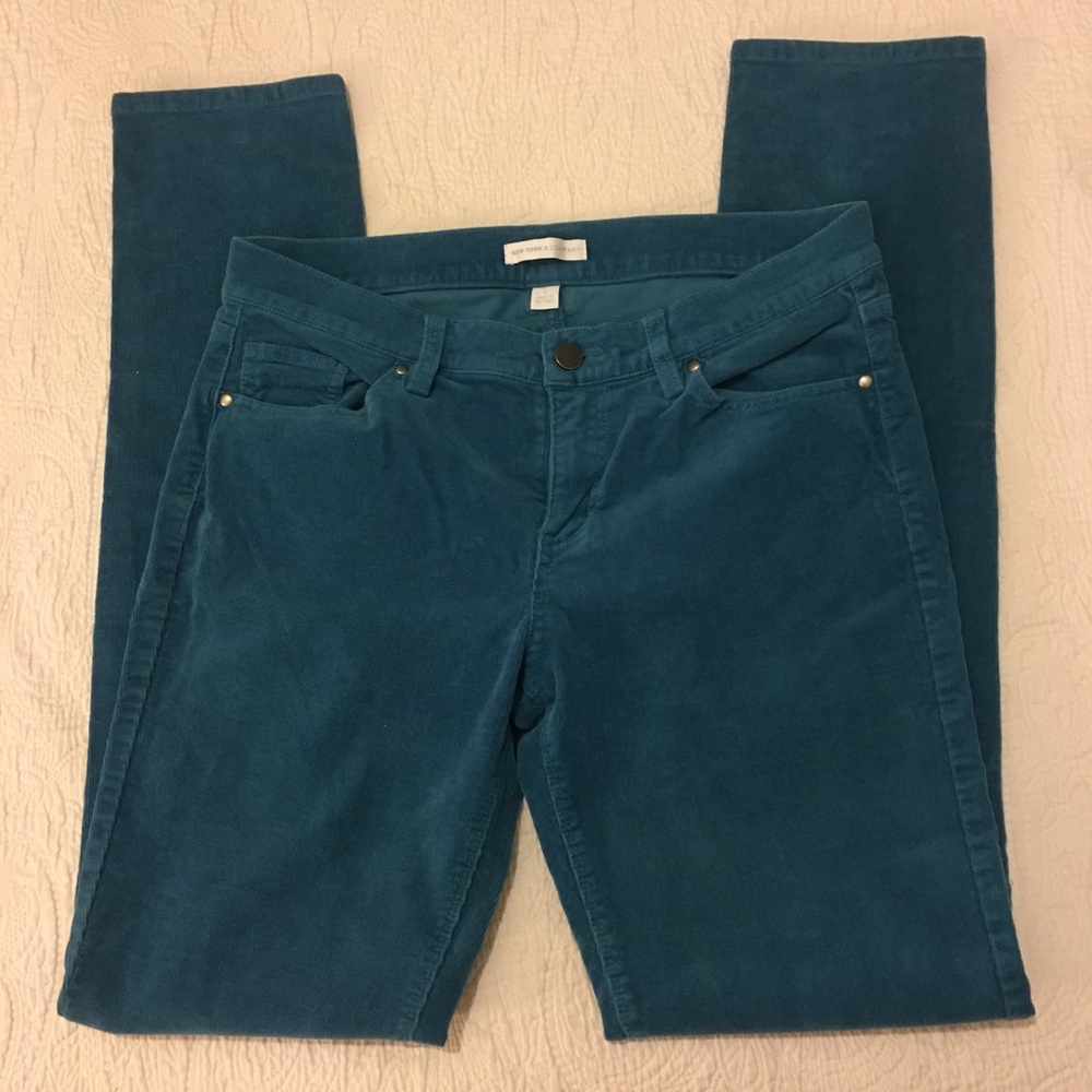 Teal corduroy pants