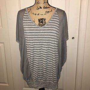 Gray Stripes With Mesh Sides Gray Stripes With Mesh Sides
