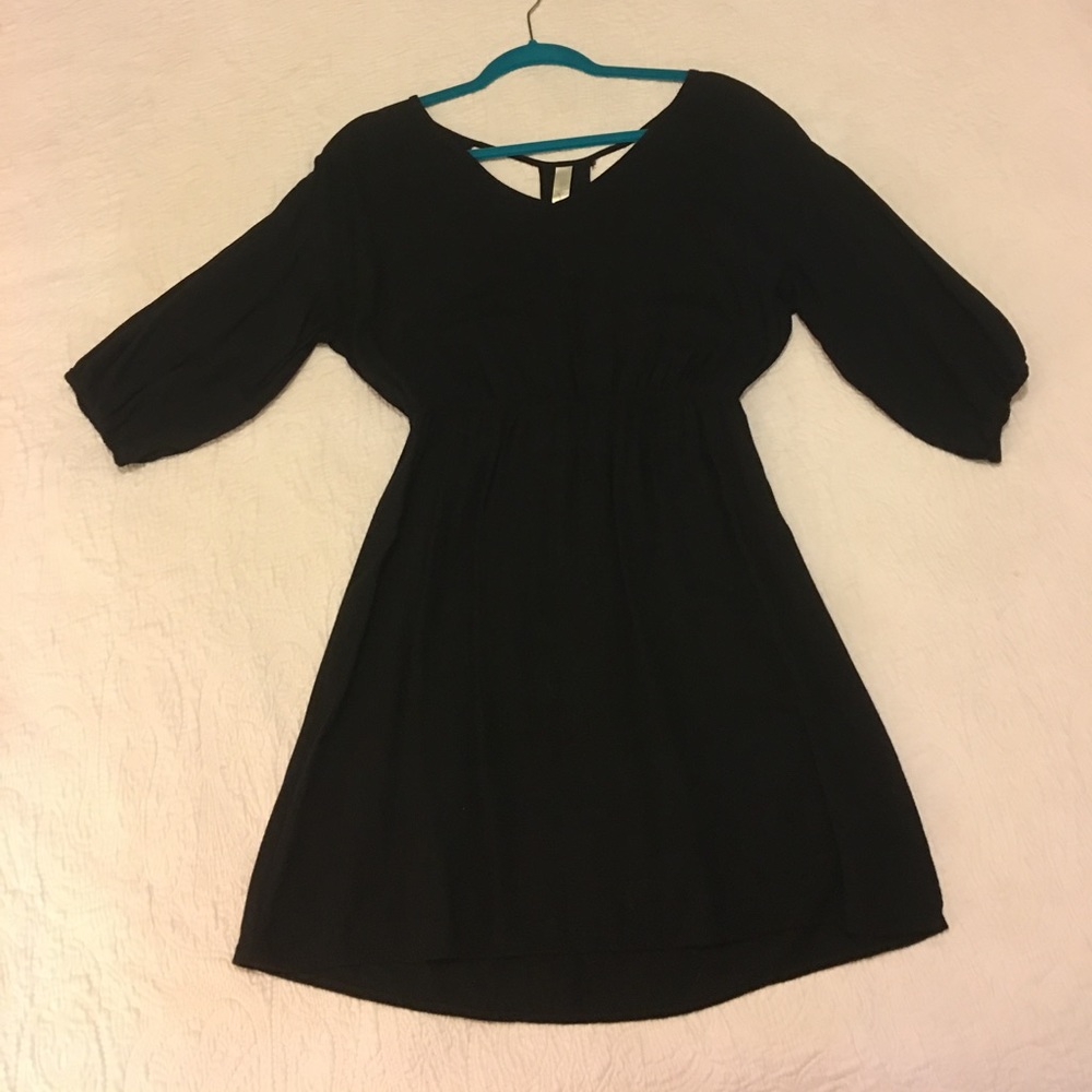 3/4 sleeve cotton dress with racerback