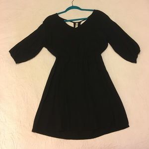 3/4 sleeve cotton dress with racerback