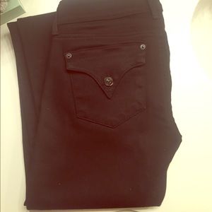 Black Hudson skinny flap pocket