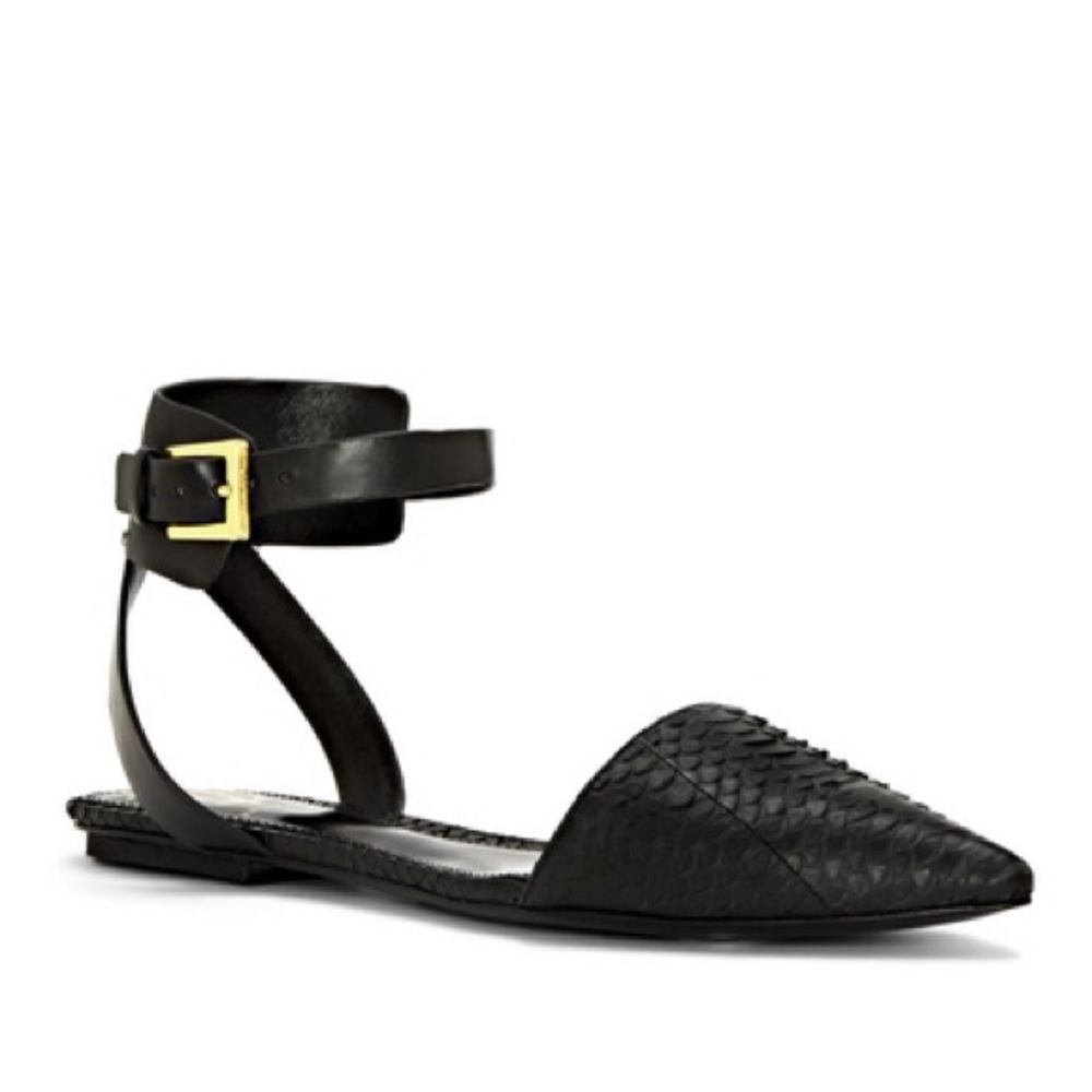 ISO VC Signature CADI Snakeskin Pointy Toe Flat