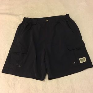 Men's navy blue fishing shorts