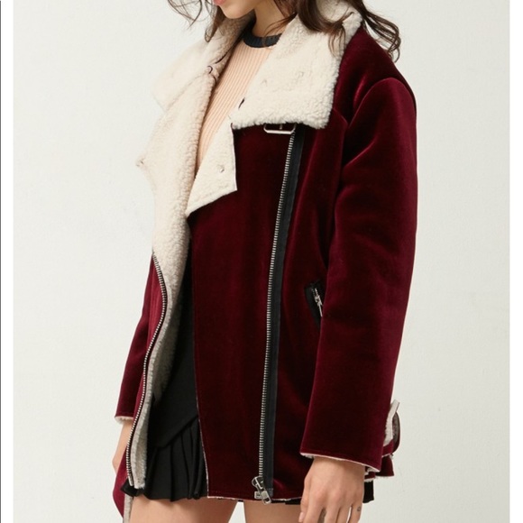 Storets Uella Velvet Aviator Jacket - Picture 2 of 8