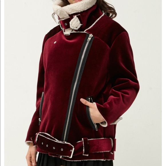 Storets Uella Velvet Aviator Jacket - Picture 3 of 8