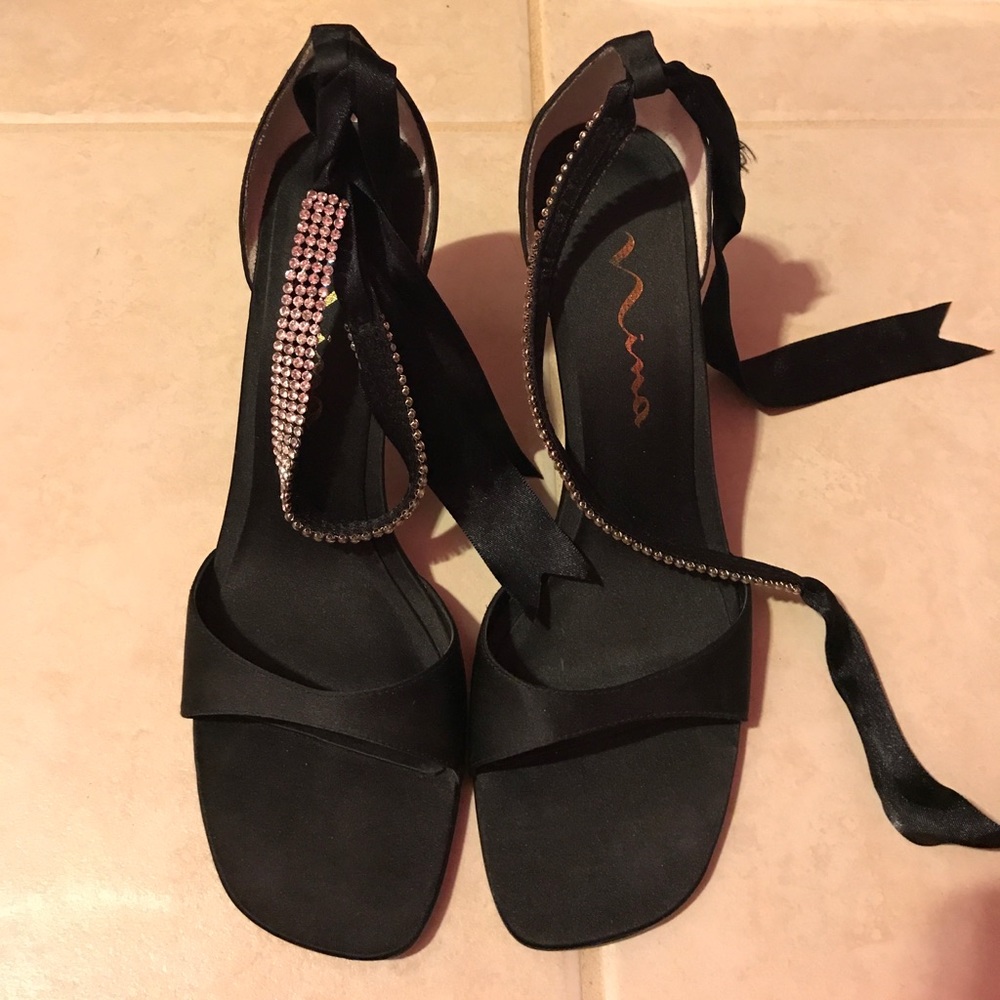 Nina Rhinestone dress heel