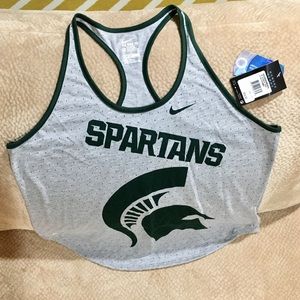 Nike Michigan State Gray/Green T shirt Nike Michigan State Gray/Green T shirt
