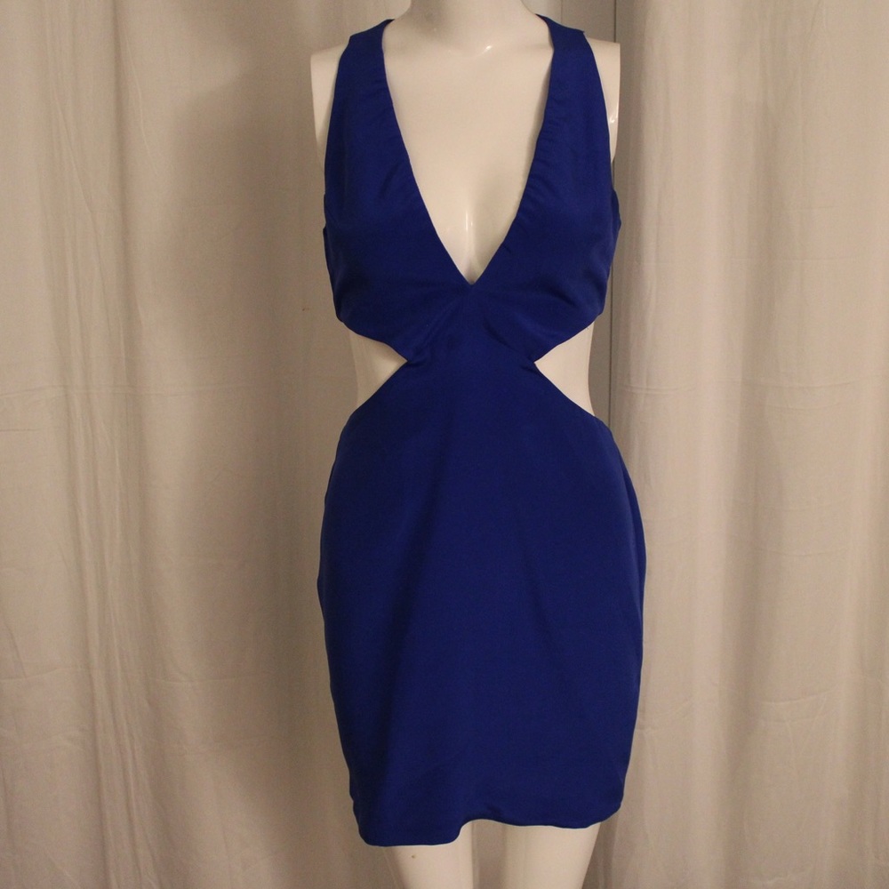 Naven blue cutout dress