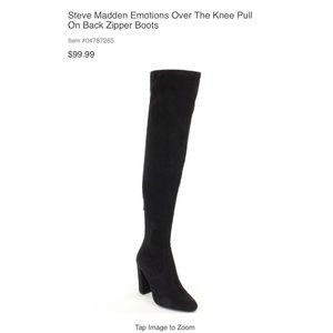 Steve Madden Over The Knee Pull On Boots