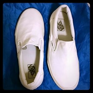White vans men's size 9, woman's 11