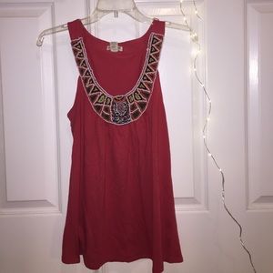 American Rag beaded tank top/blouse