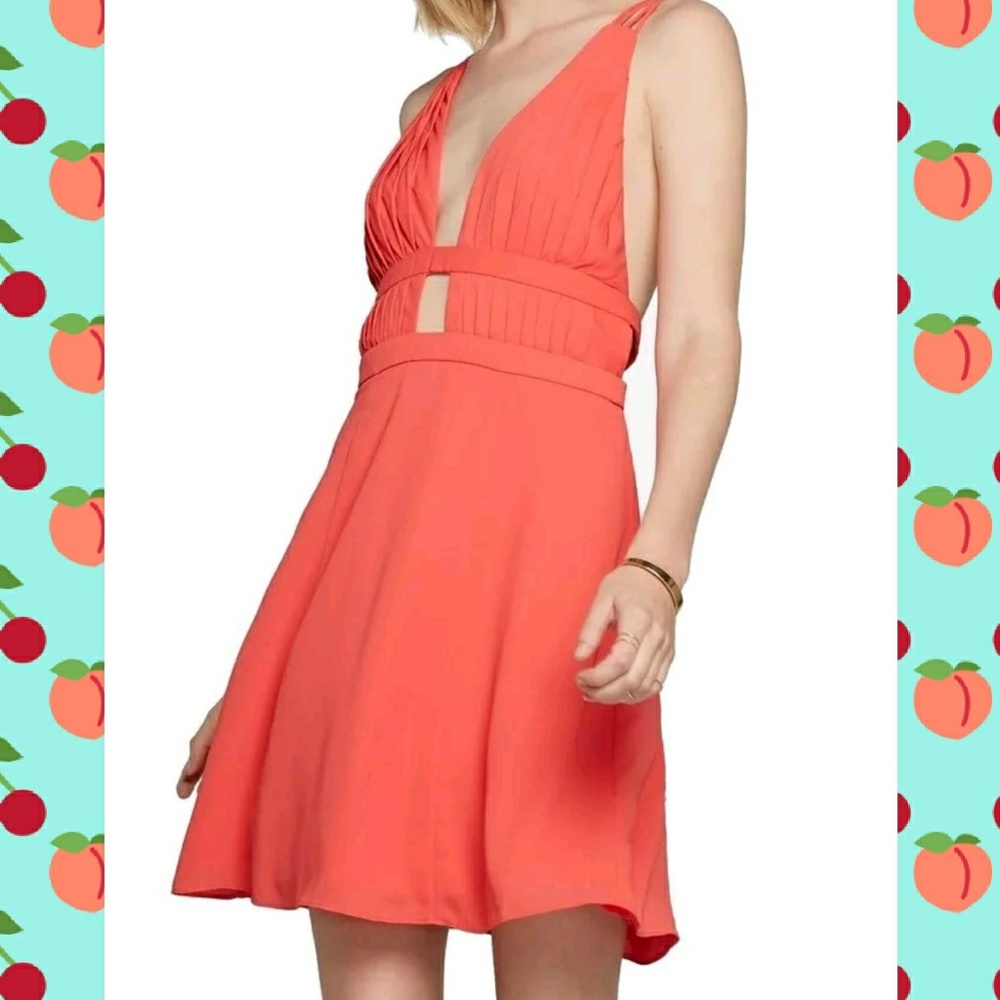 Fame And Partners Open-Back Dress Nwt