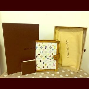 Louis Vuitton multi color PM agenda