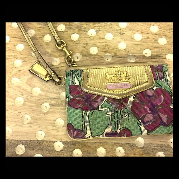 Coach wrist pouch purse - Picture 1 of 2