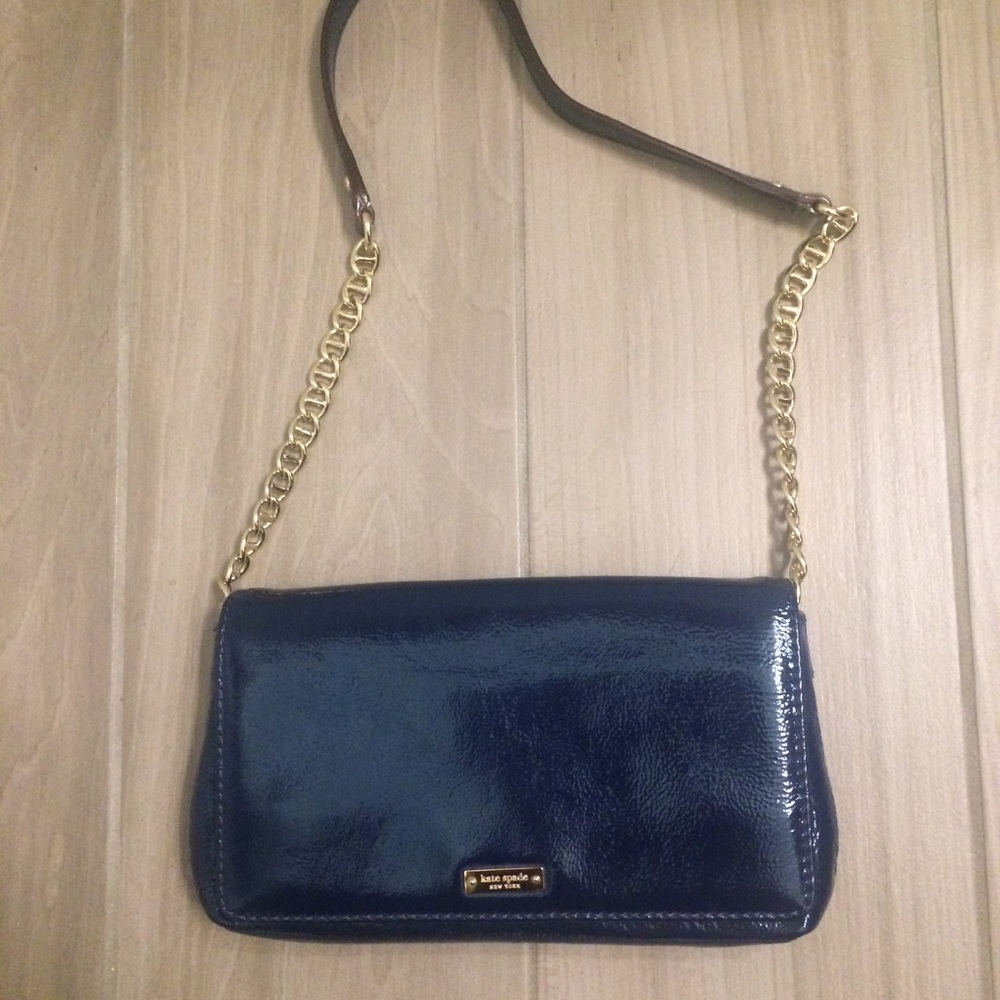 Kate Spade Navy Blue Patent purse