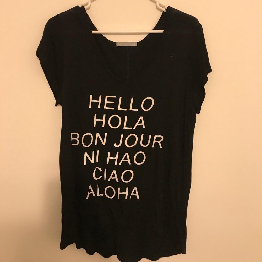 Olivia Moon black shirt