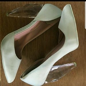 Mint Green Clear Heeled Christian Siriano heels Mint Green Clear Heeled Christian Siriano heels
