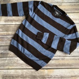 L.O.G.G. Blue and Brown Stripe Sweater