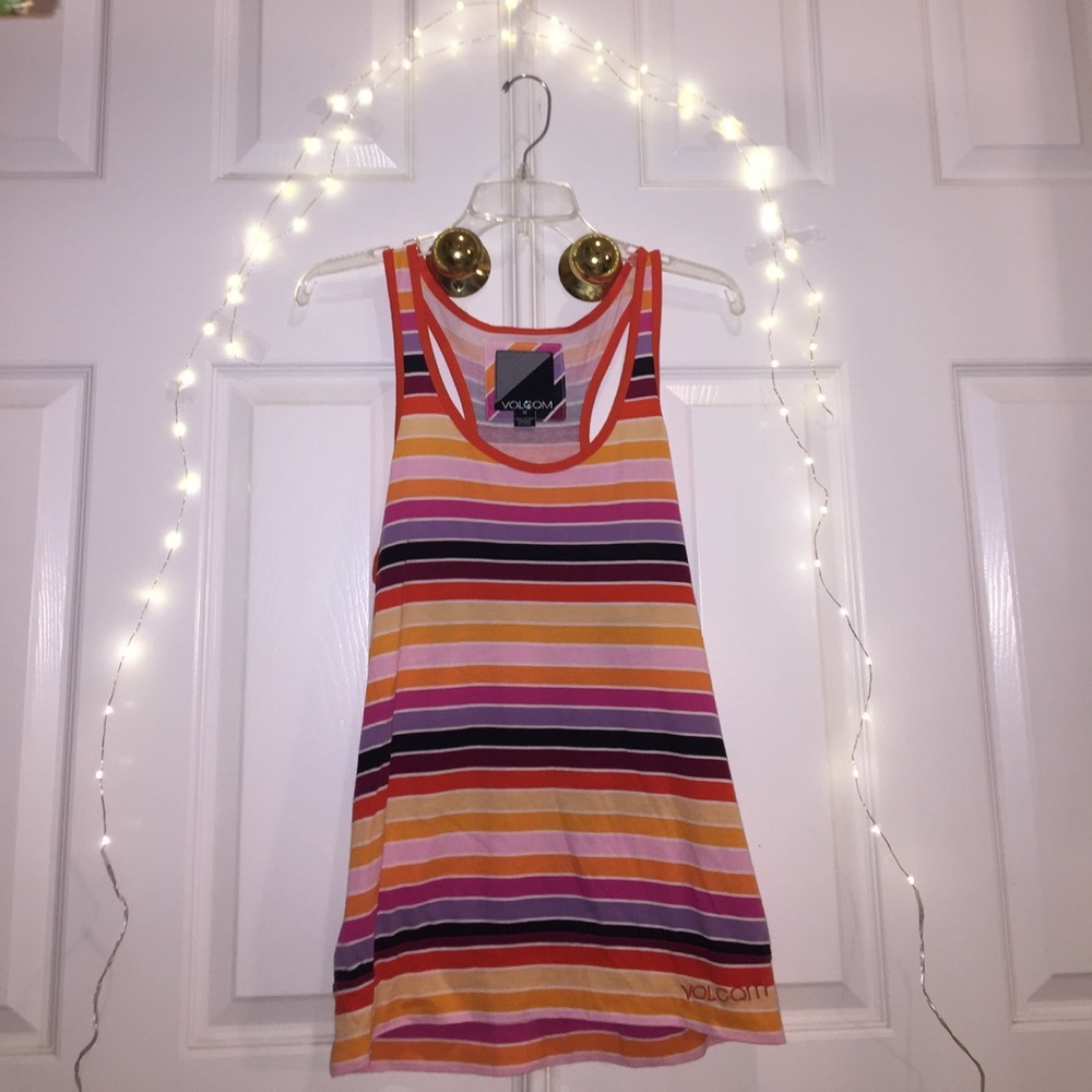 Volcom striped tank top