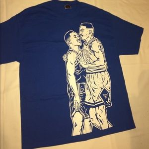 Scottie pippen vs john starks nba t shirt custom