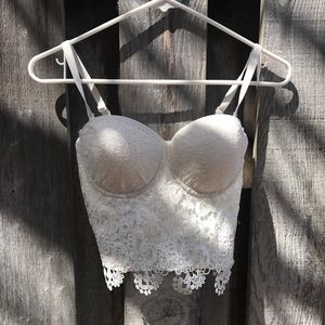 Flora padded crop top