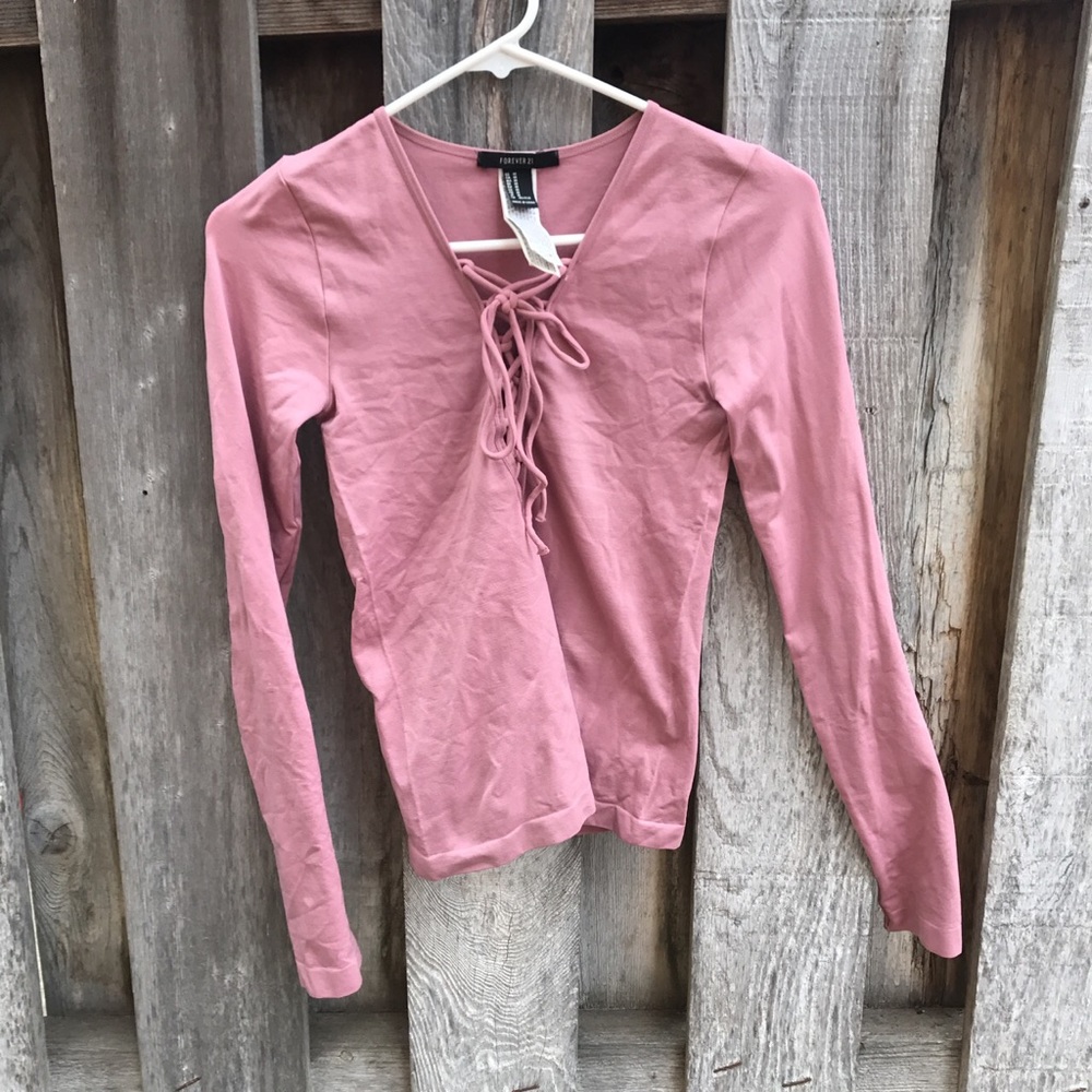 Forever21 pink long sleeve