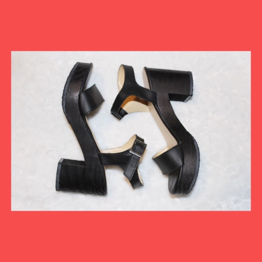 American Apparel Wooden Heel Sandal