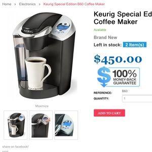 Keurig Coffee maker whith water Filter Keurig Coffee maker whith water Filter
