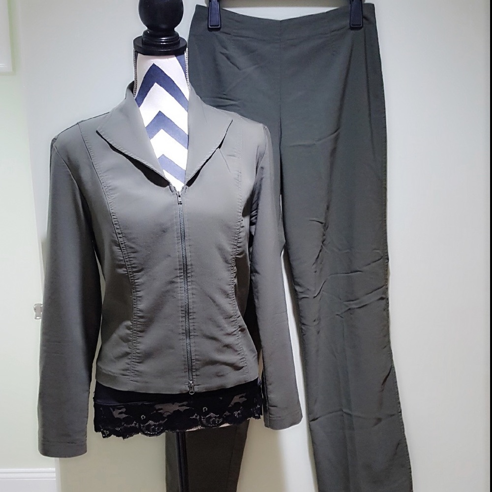 Army Green Suit Set