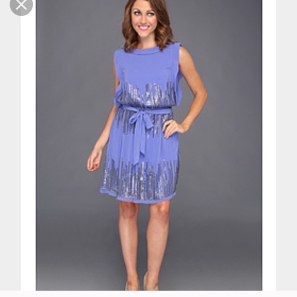 Vince Camuto periwinkle sequin dress