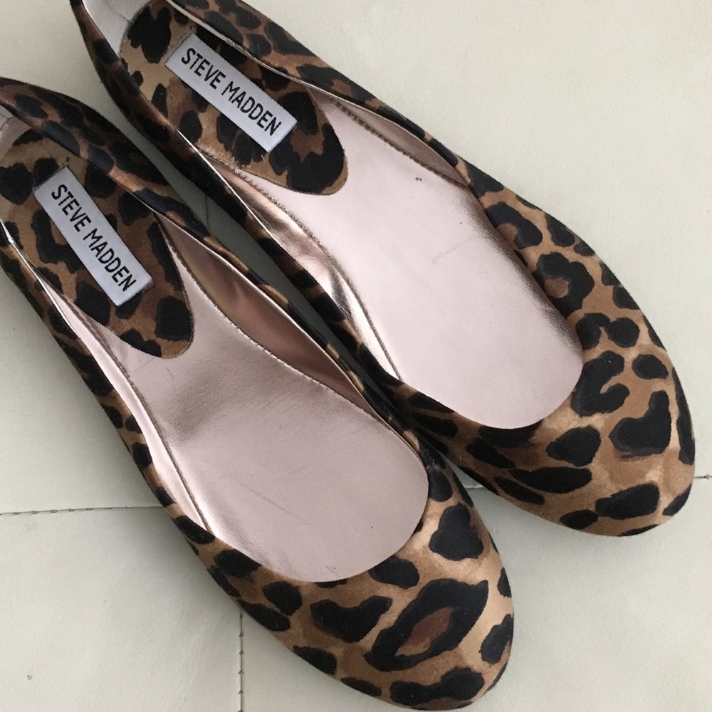 -new- Steve Madden Animal Print Ballet Flats